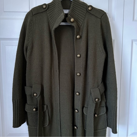 Long Front Button Cardigan - Picture 5 of 8